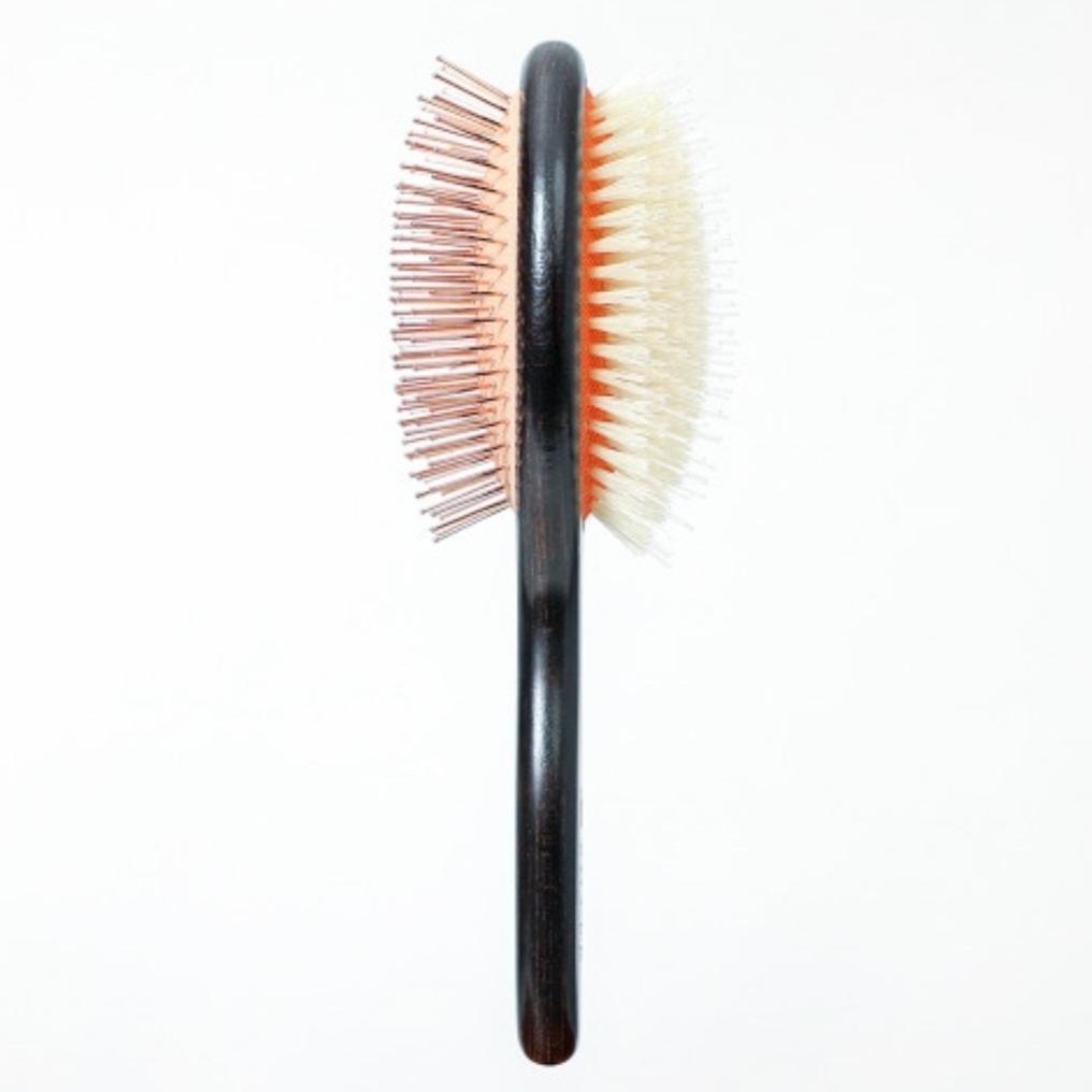 プラチナ　新品未使用 韓国発 SHARR ペットブラシ 黒 オレンジ 犬