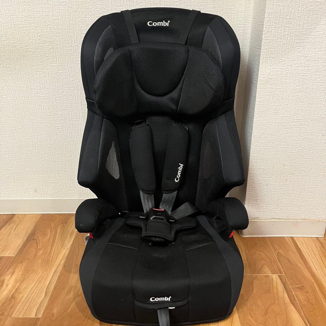 【美品】 コンビ ジョイトリップ エアスルー GG ブラック ジュニアシート