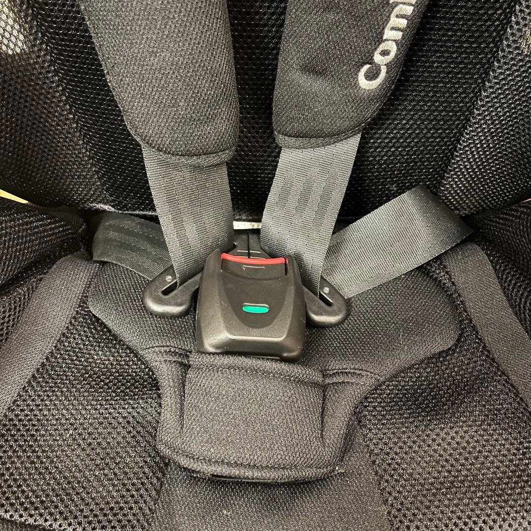 【美品】 コンビ ジョイトリップ エアスルー GG ブラック ジュニアシート