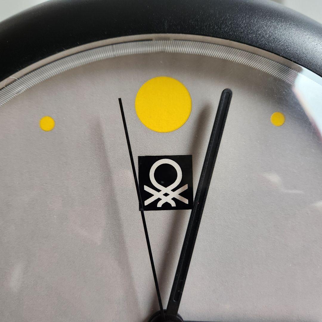 希少 80's フランス製 ヴィンテージ Benetton Bulova 置時計