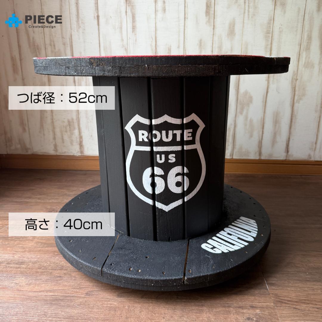 ケーブルドラム 電線ドラム テーブル アメリカン インテリア ガレージ 星条旗