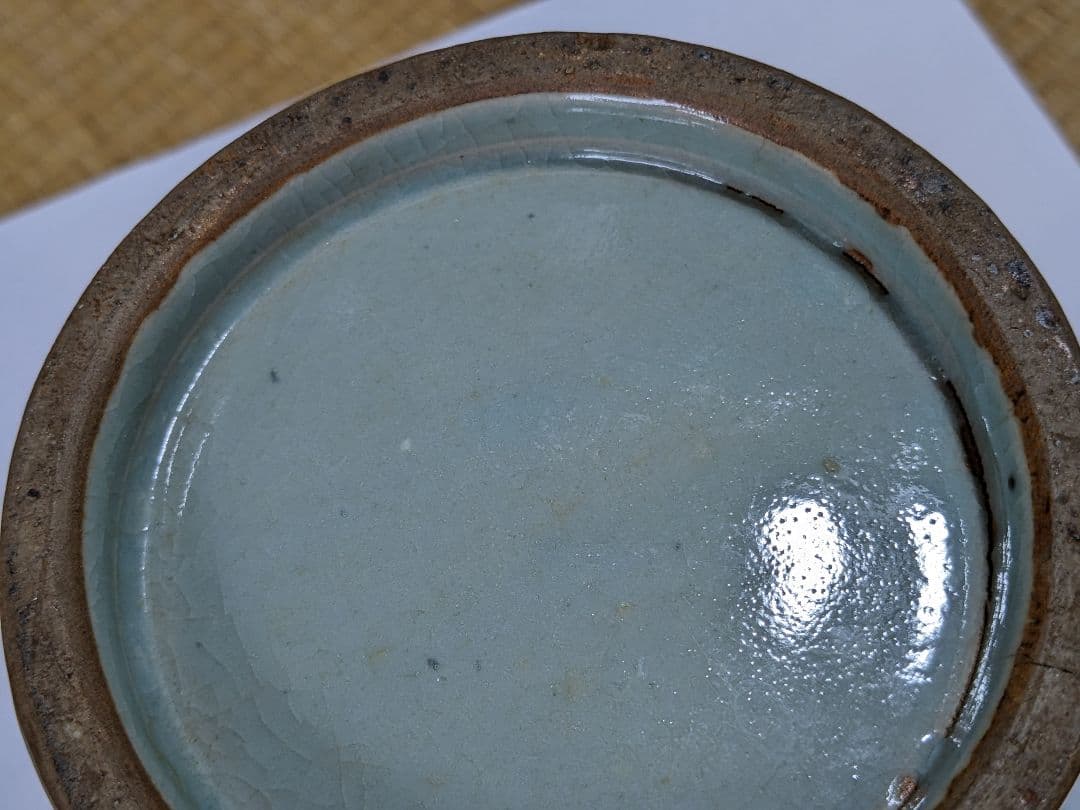 ♦期間限定Xmasセール 朝鮮陶磁！中国 白土象嵌 高麗青磁 梅瓶 骨董品