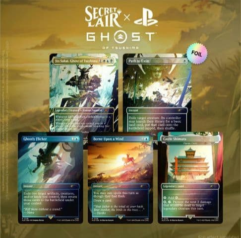 MTG Secret Lair Ghost of Tsushima Foil版