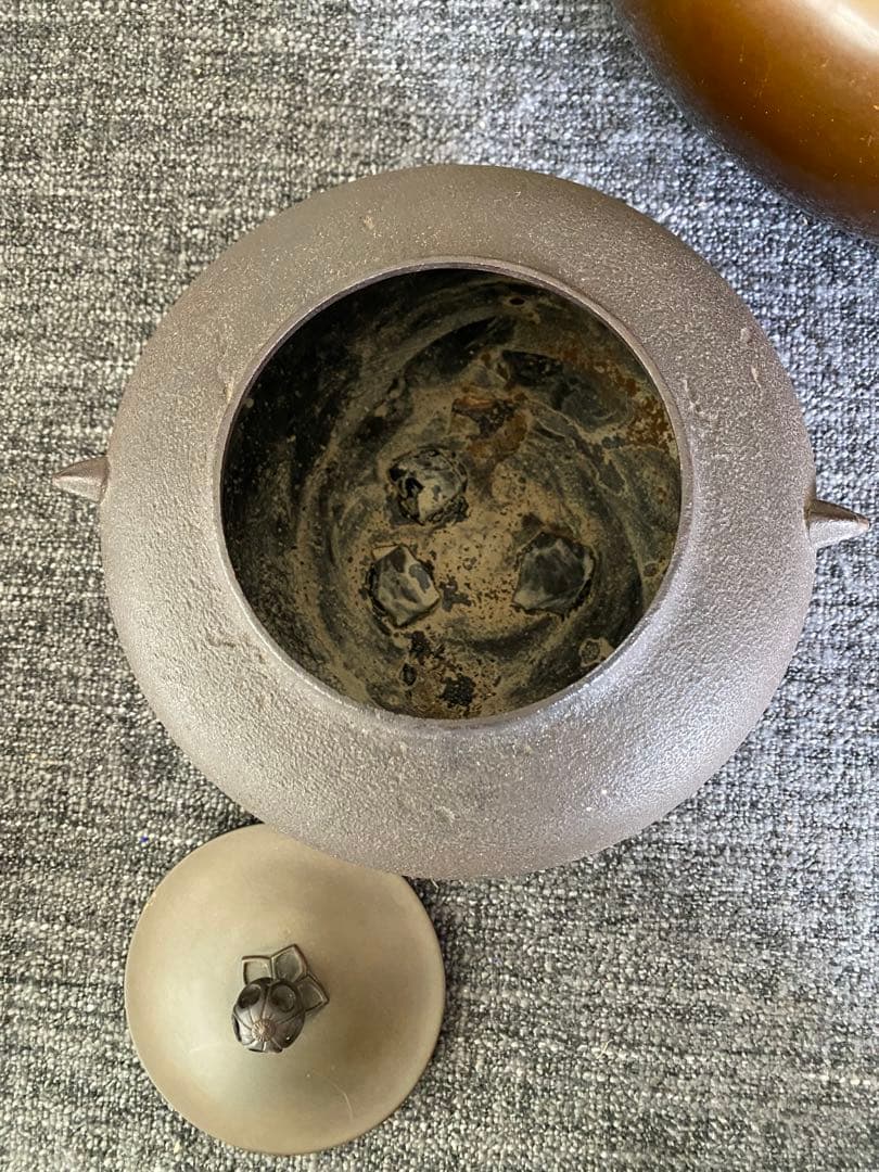 風炉釜　茶道具　茶釜