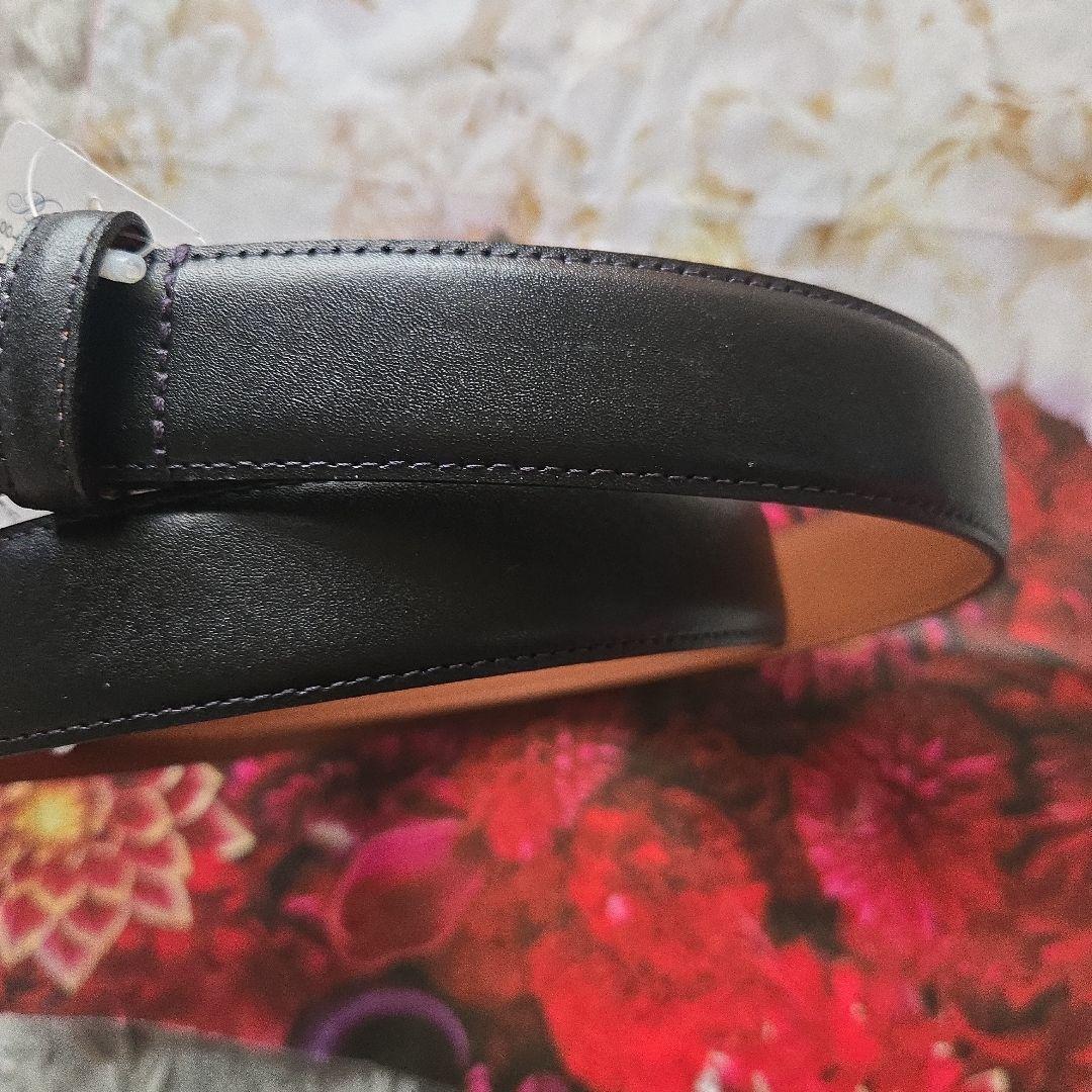 未使用　タグ付き　ブルックスブラザーズ　メンズベルト 革ベルト BROOKS