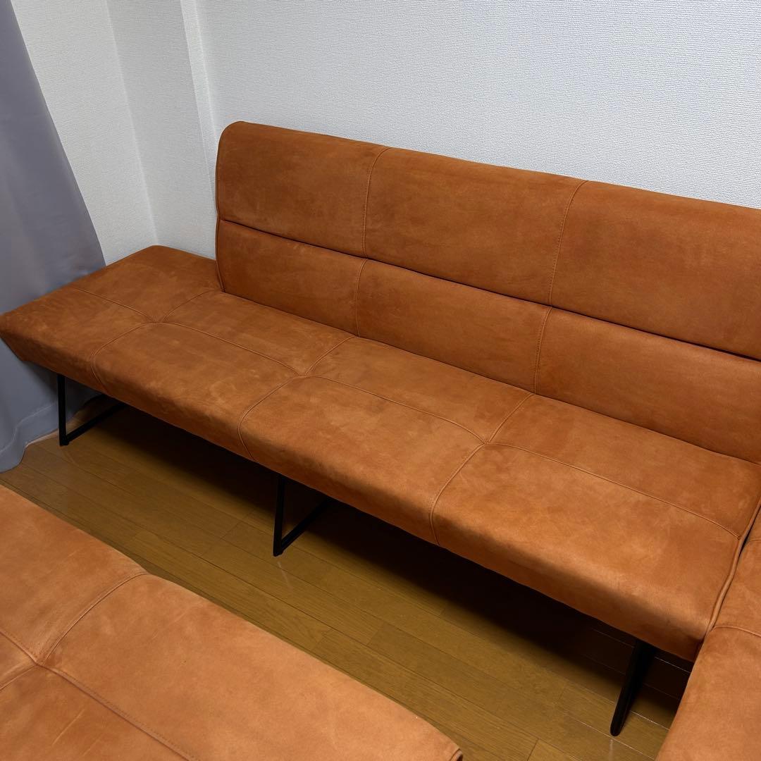 極美品✨マルクトRELAXFORM　コーナーソファ　セット　ベンチ　レザー