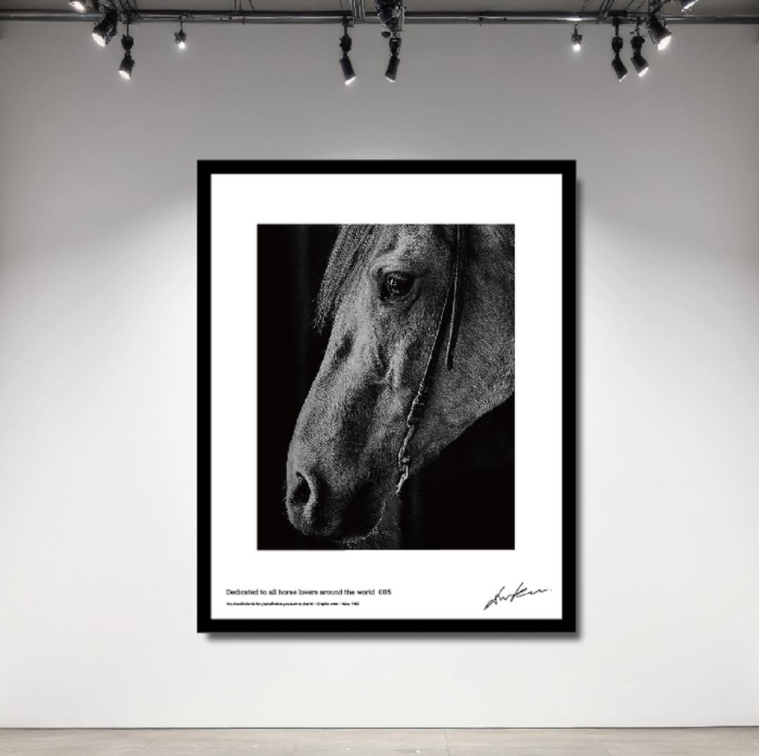 馬・No.005／「HAKU 」アートポスター　400×500
