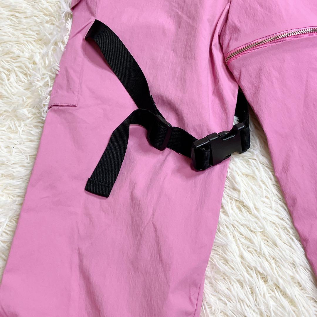 ✨美品✨　FR2 梅　カーゴパンツ　ジッパー　ベルト　ドローコード　ピンク