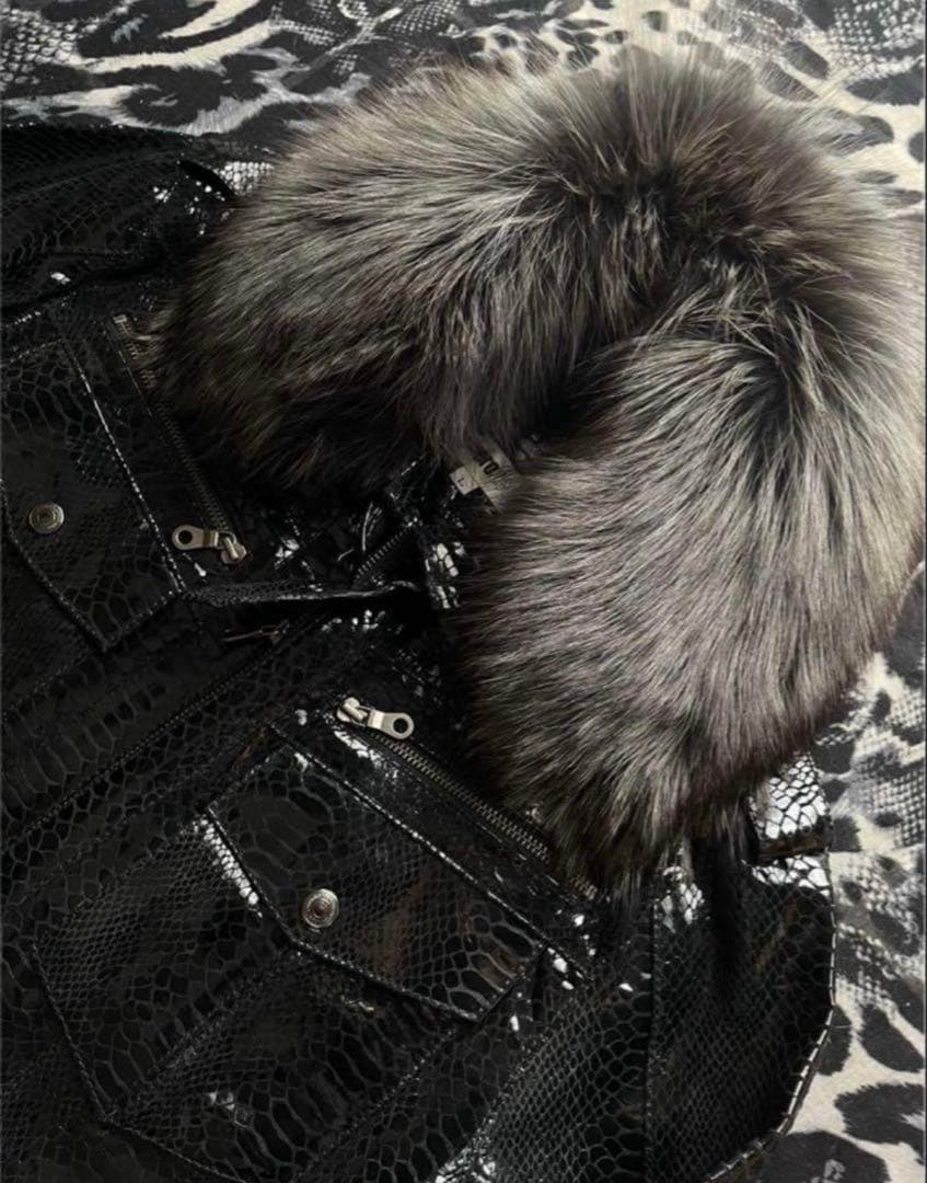 レザーファージャケット 平成 ギャル archive y2k グランジ