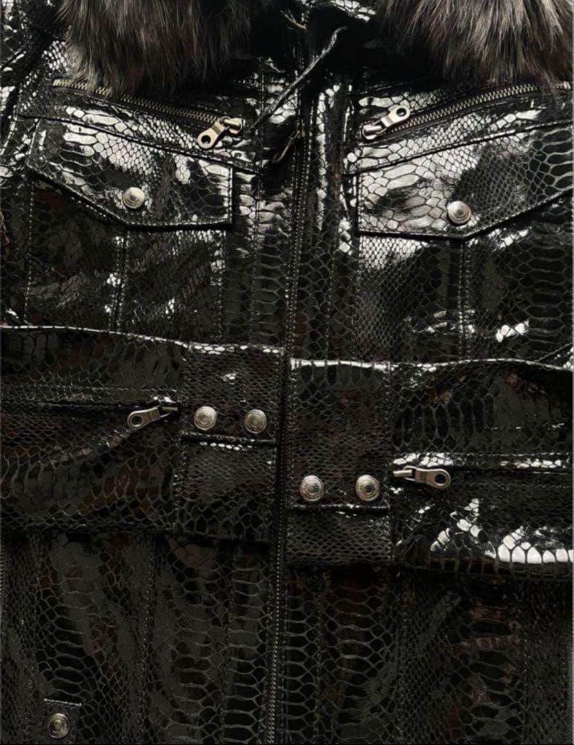 レザーファージャケット 平成 ギャル archive y2k グランジ