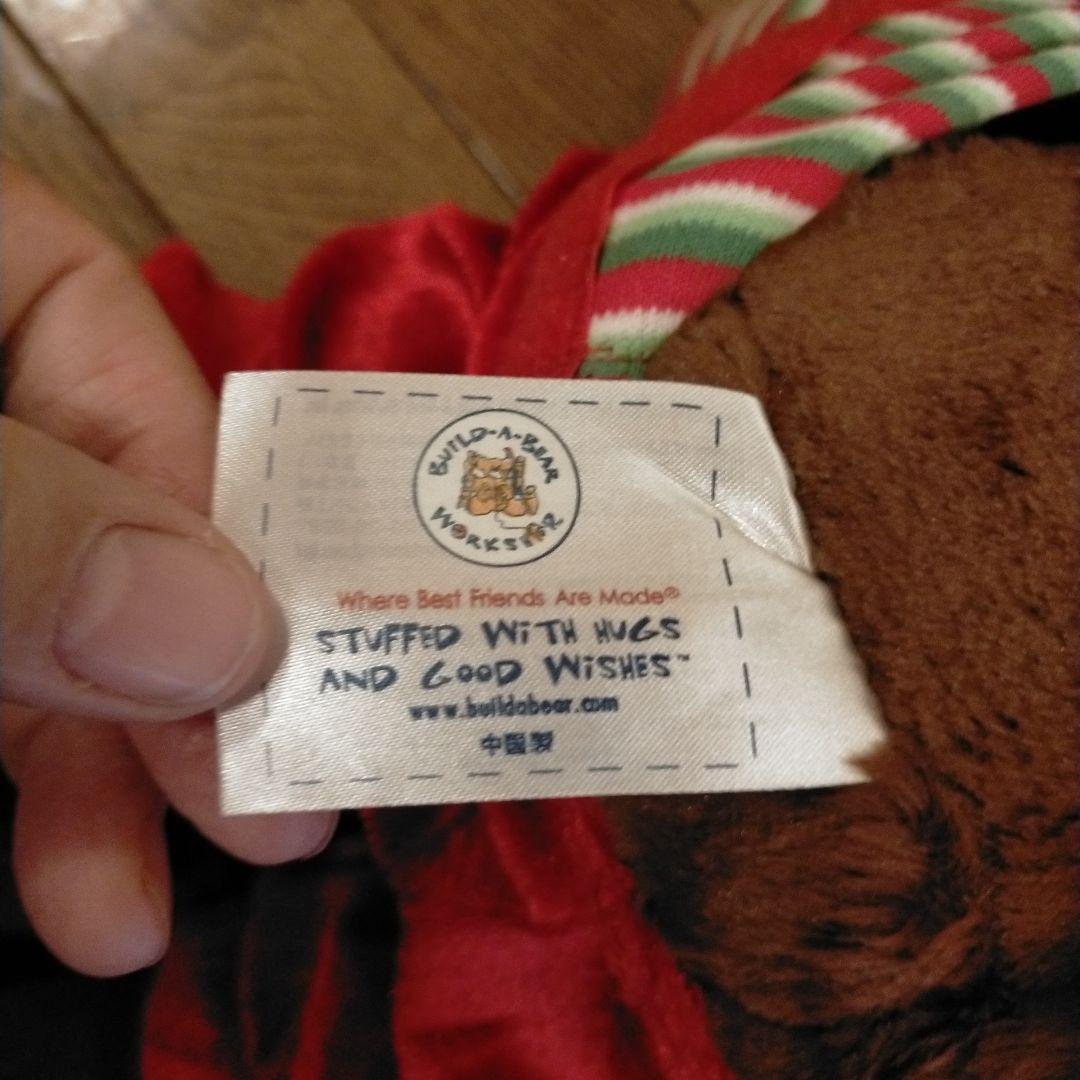 ビルドアベア　クリスマスコスチューム付　トナカイぬいぐるみ　光る