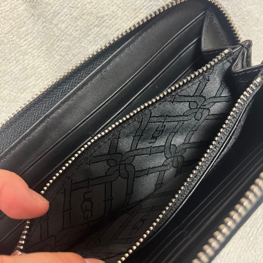 UGG 黒 スエード 財布　長財布