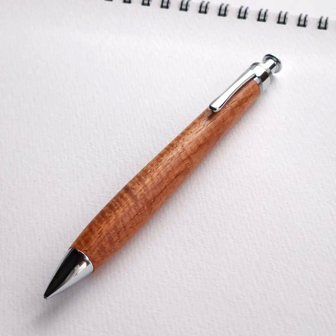 【希少】工房楔 花梨ちぢみ杢 シャープペンシル