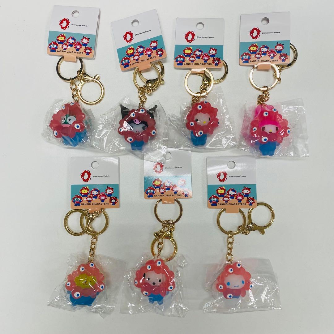 サンリオキャラクター ミャクミャク キーホルダー クリア7個セットコンプリート