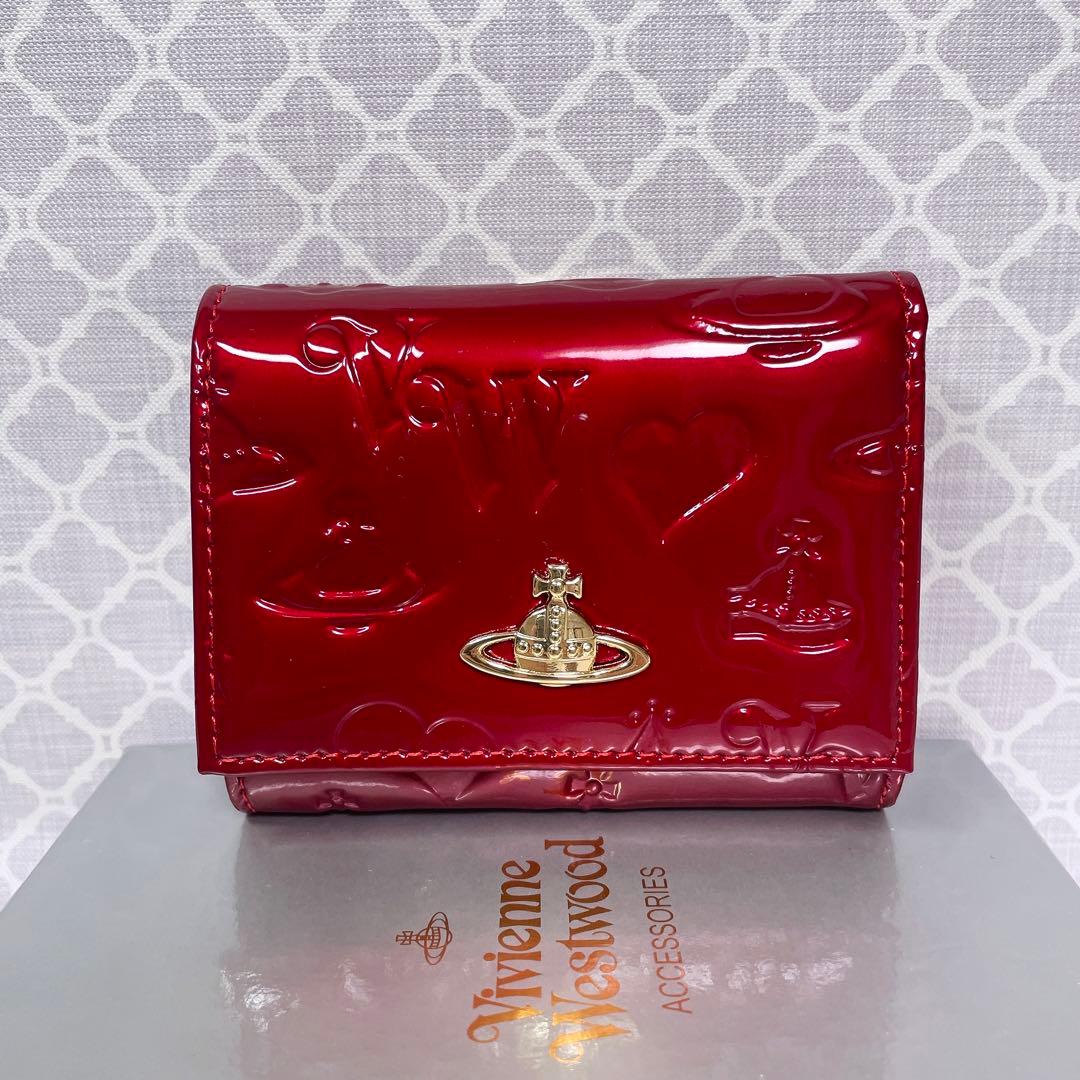 【大人気✨️ショッパー付き】新品 Vivienne Westwood エナメル赤