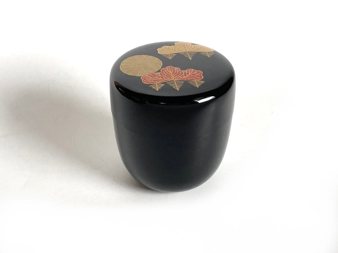 漆工　蒔絵師　中村宗尹　高台寺　中棗　棗　菊桐蒔絵　茶道具