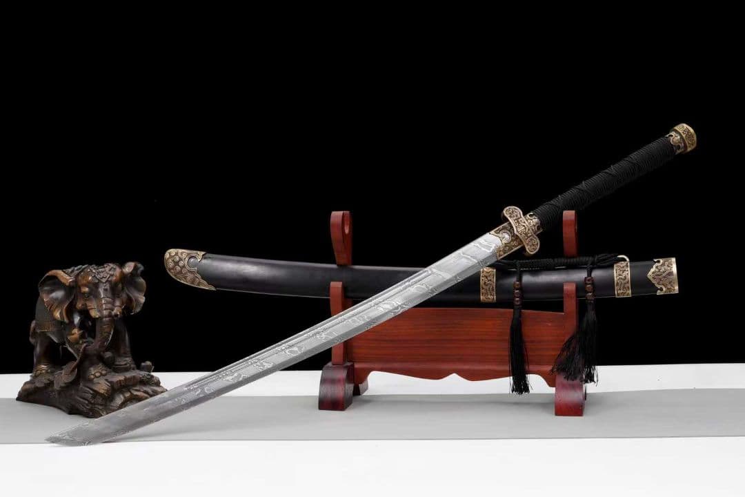 【古青刀】古兵器 刀装具 日本刀　模造刀 居合刀 武士道 鑑賞用 美術刀 贈り物