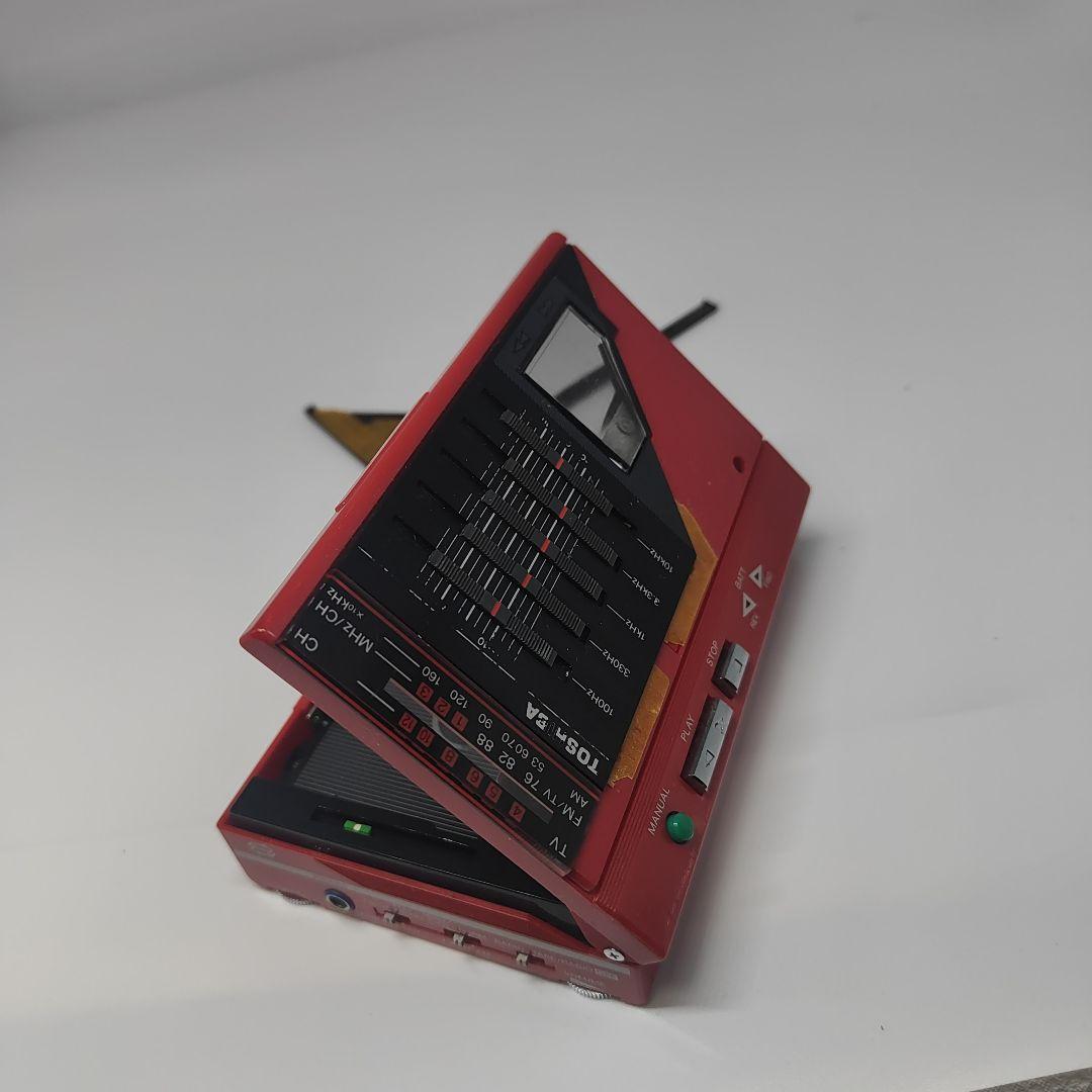 東芝 Walky TV/AM/FM カセットプレーヤー KT-AS7　ジャンク
