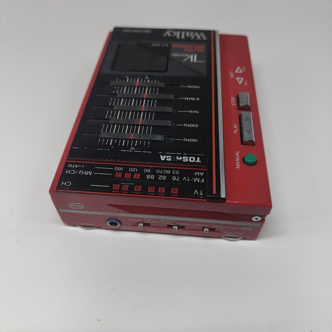 東芝 Walky TV/AM/FM カセットプレーヤー KT-AS7　ジャンク