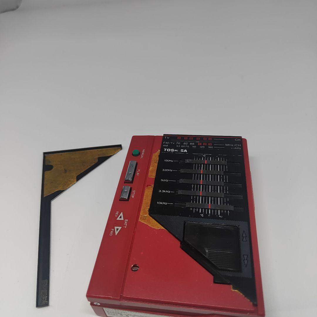 東芝 Walky TV/AM/FM カセットプレーヤー KT-AS7　ジャンク