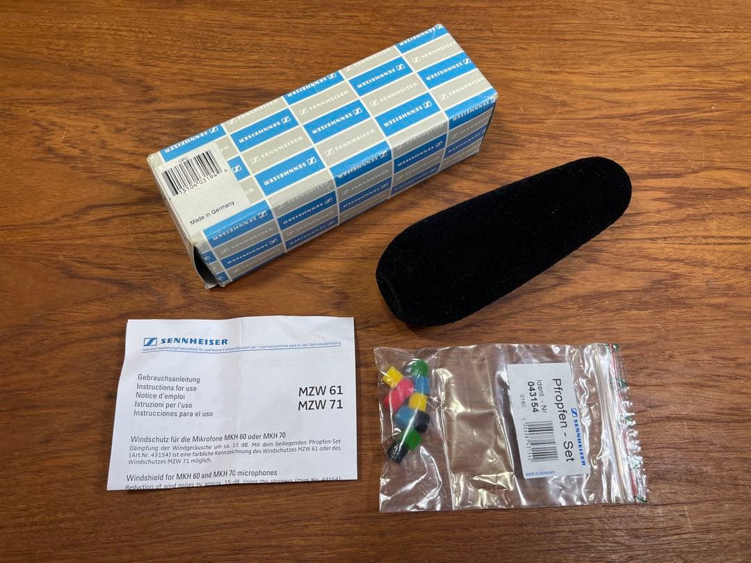 SENNHEISER／ゼンハイザー　MZW61 フォーム製ウィンドスクリーン