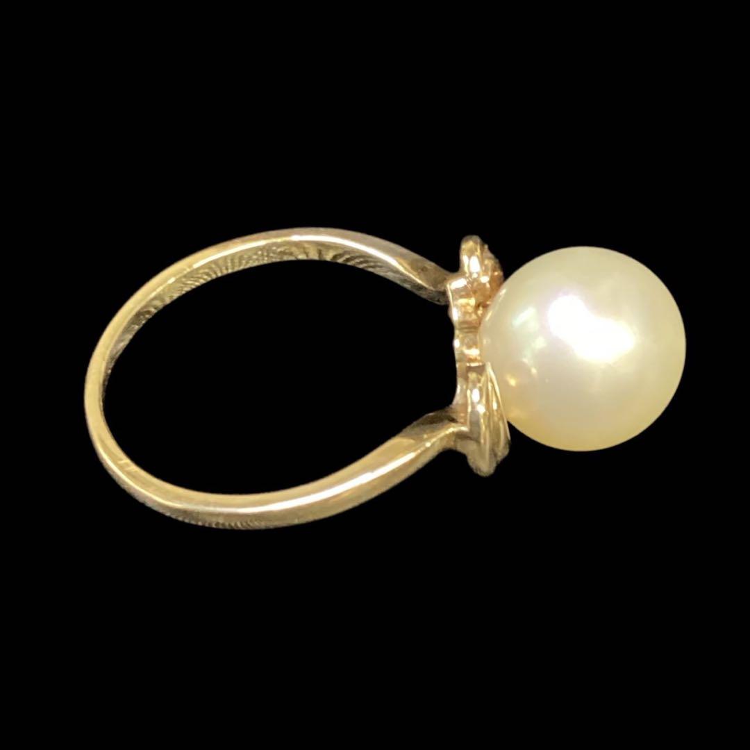 ★MIKIMOTO★K14 パールリング【9.3㎜珠】