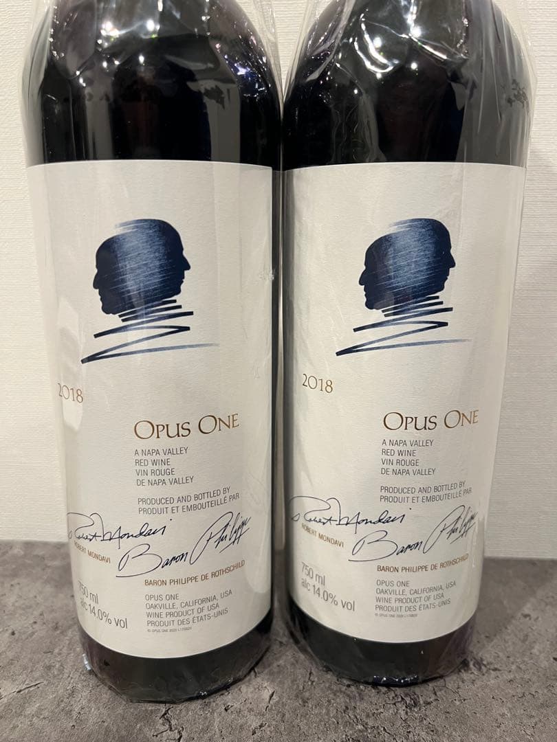 Opus One 2018 赤ワイン 750ml 2本セット　当たり年98点評価