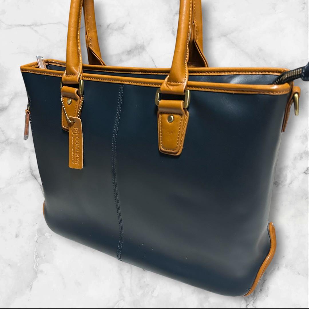 まちゃる 新品未使用】GOLD MEN ビジネスバッグ　トートバッグ　レザ