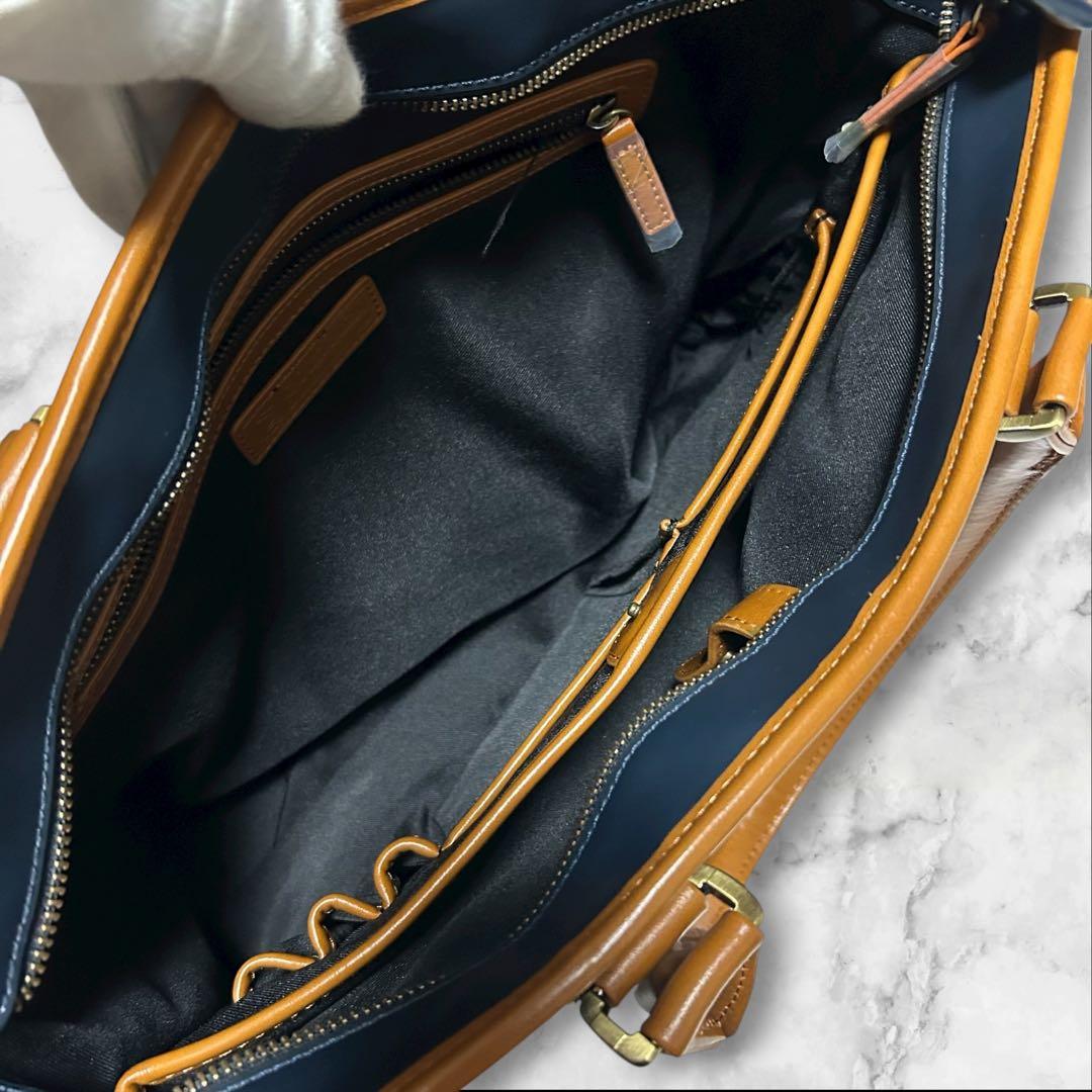 まちゃる 新品未使用】GOLD MEN ビジネスバッグ　トートバッグ　レザ