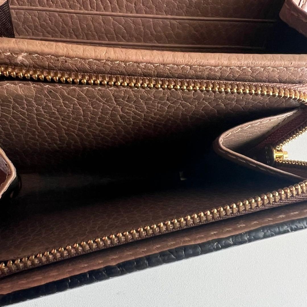 10 極上美品 GUCCI グッチ マーモント 2つ折り財布