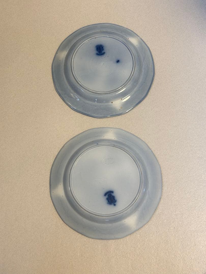 (お正月SALE)19世紀後半のヨーロッパ製アンティーク陶器皿