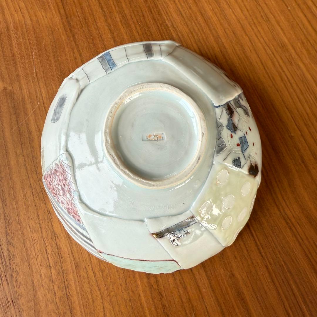 ⑥砥部焼　生石窯　西山千代子　貼り合わせ