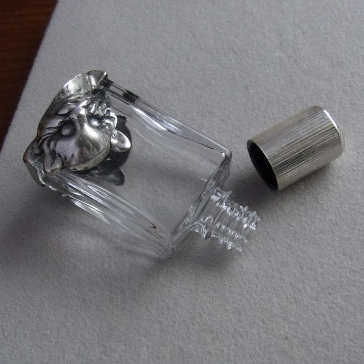 イタリア製 ビンテージ パフュームボトル シルバー925 猫の装飾 ネコ ねこ