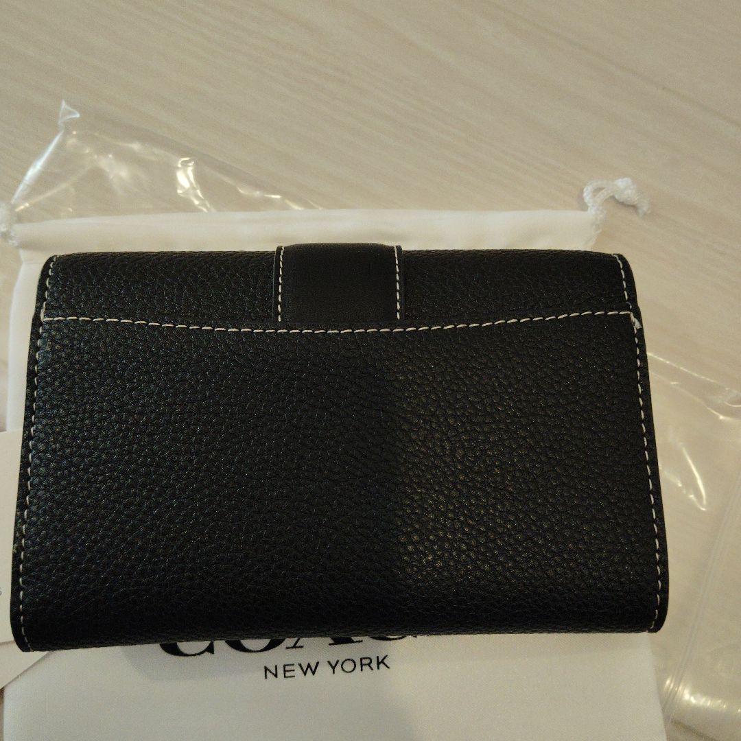 COACH ブラック 三つ折り財布
