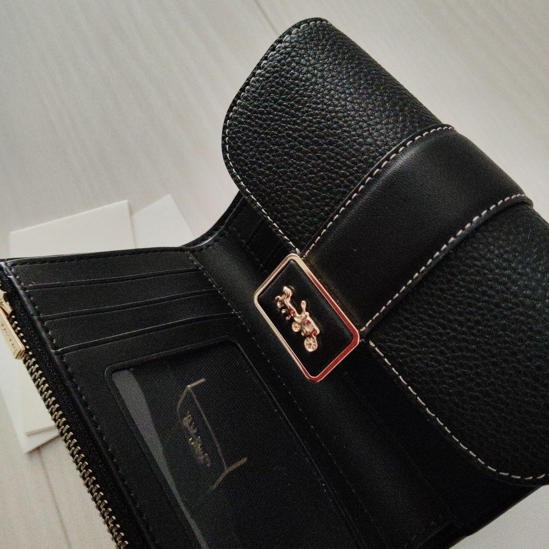 COACH ブラック 三つ折り財布