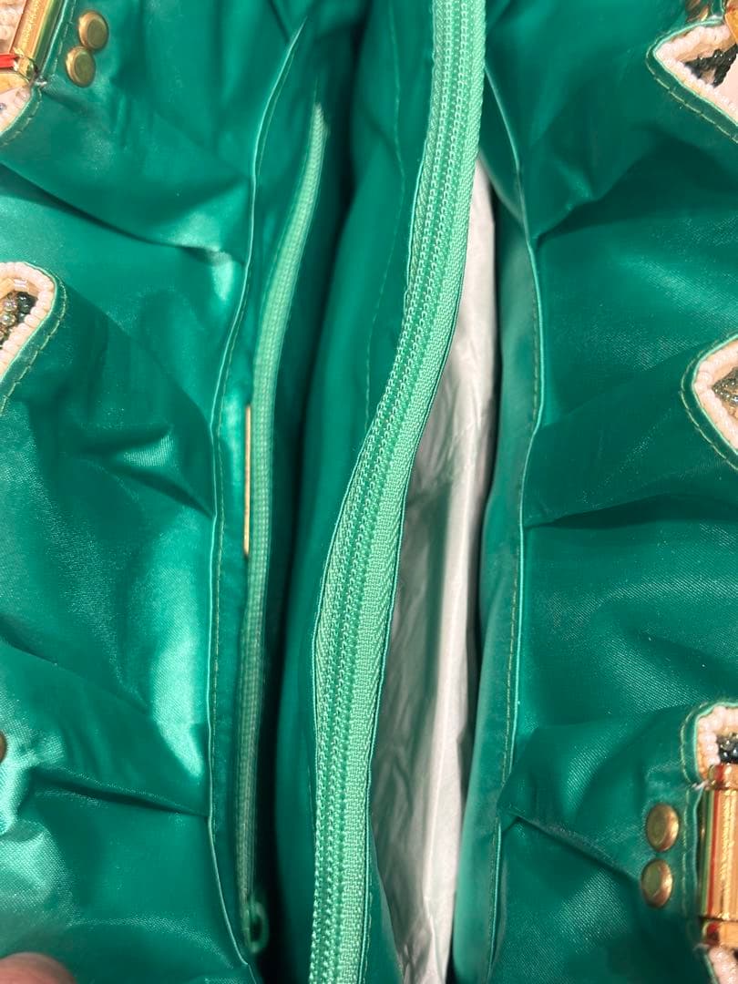 KATORIYA 総ビーズ刺繍 花柄 ハンドバッグ　セット