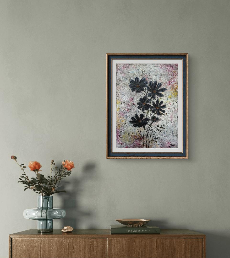 【専用】コスモス / 抽象画 33×24㎝ F4 インテリア モダン キャンバス