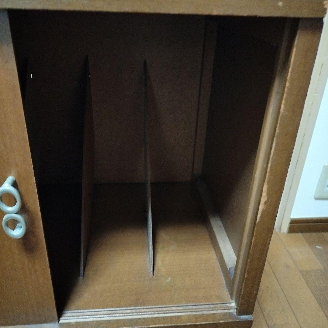 レコードラック　ミッドセンチュリー ブラウンキャビネット　横浜市より引き取り可