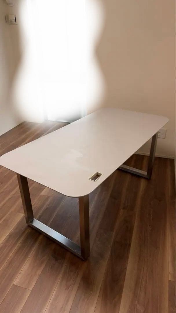 FENIXライトグレー天板 160 80 ステンレススクエアkanademono