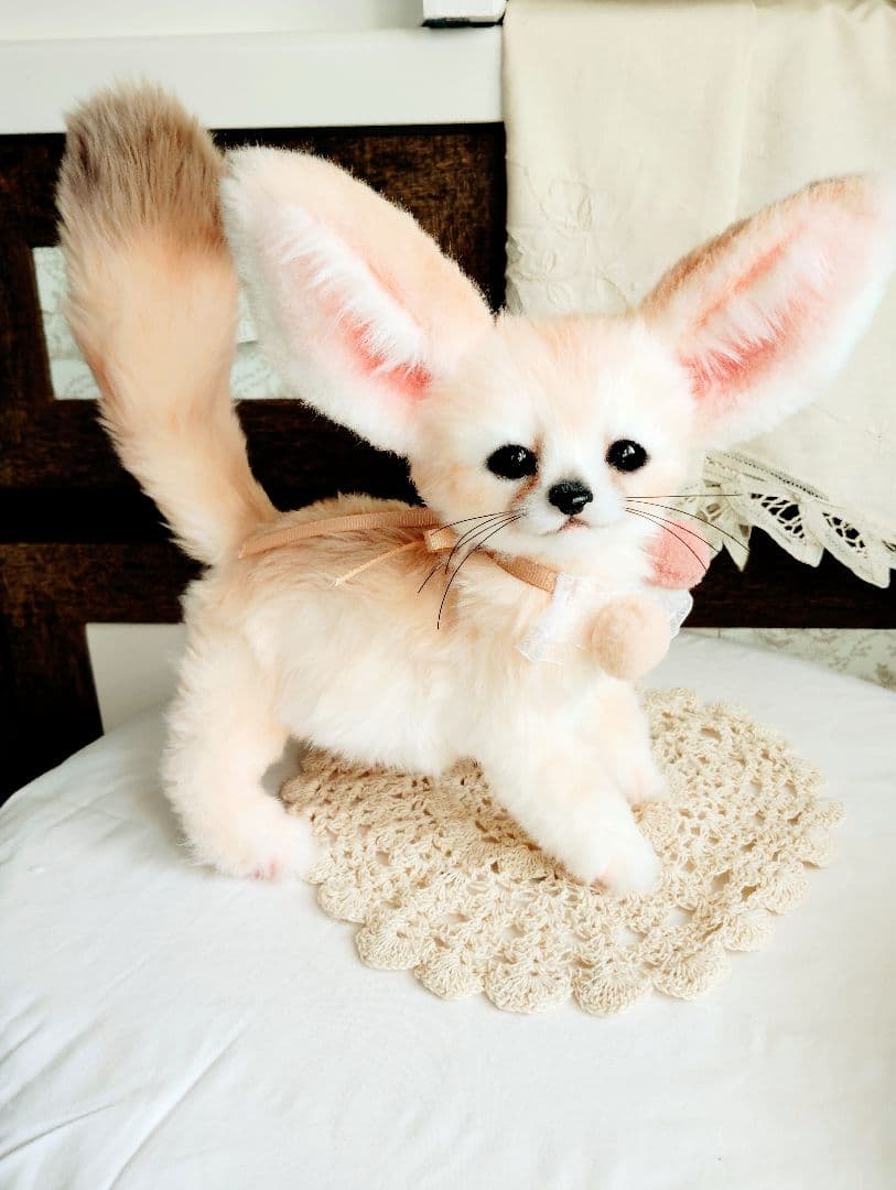 生後２ヶ月♡ベビーフェネックちゃん♡アートドール♡ぬいぐるみ♡