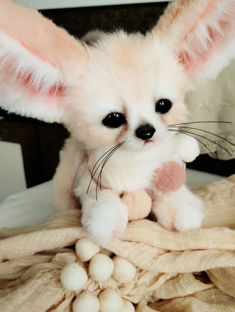 生後２ヶ月♡ベビーフェネックちゃん♡アートドール♡ぬいぐるみ♡