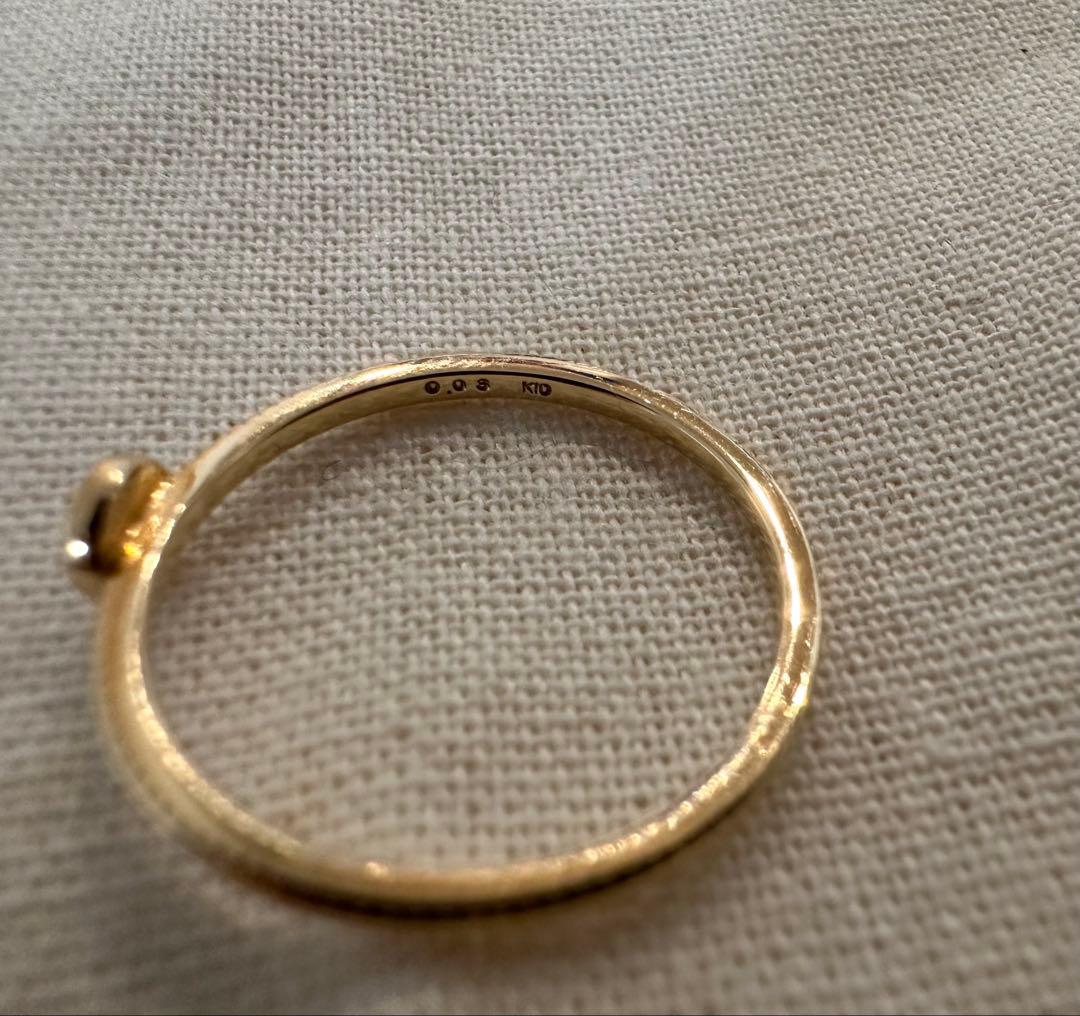 専用ページ‼️ageteアガット K10 13号　ダイヤモンド　リング