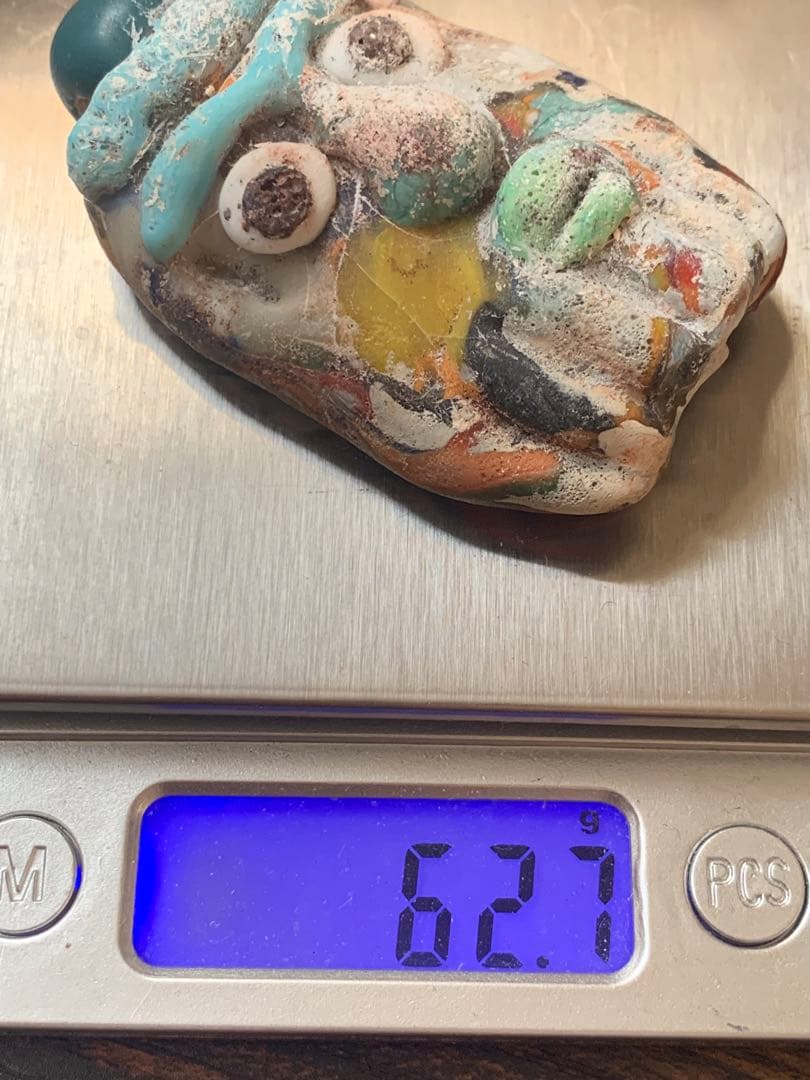 紀元前1500年頃フェニキアビーズ　ローマンガラス　とんぼ玉　出土品　根付　石器