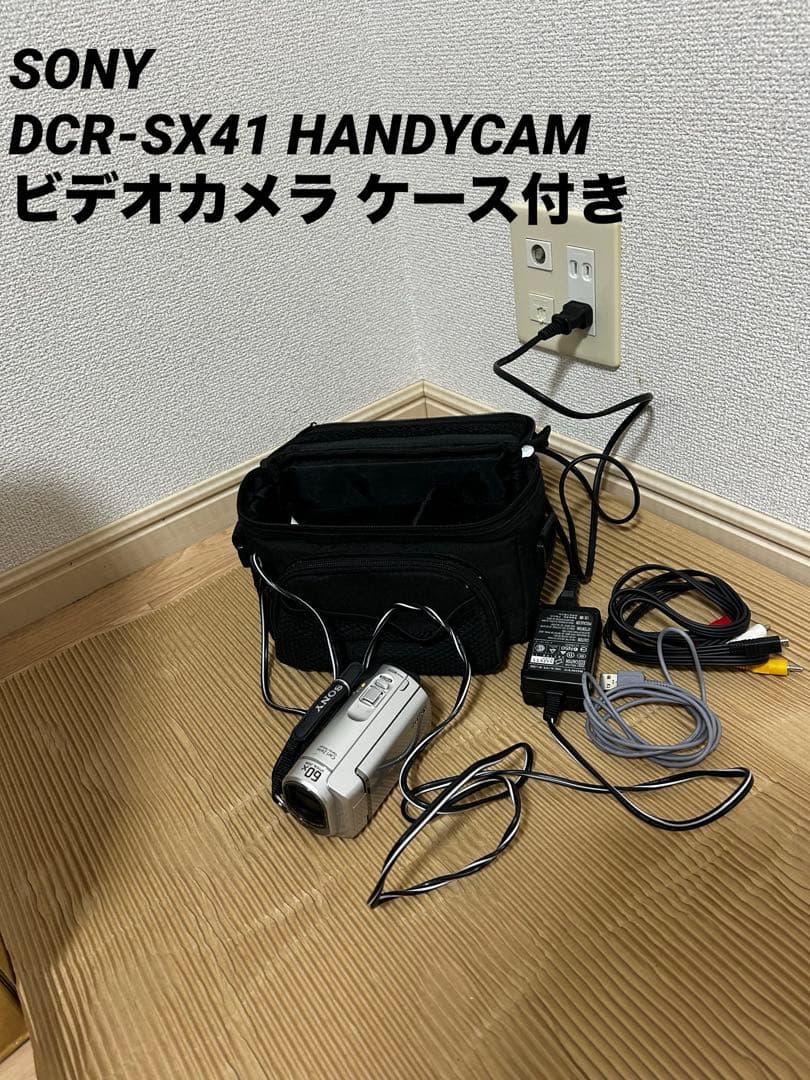 動作品　SONY DCR-SX41 HANDYCAM ビデオカメラ ケース付き