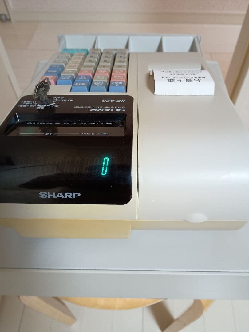 シャープ 電子レジスタ XE-A20(取説・付属CD-ROM有)+ ロール紙2個