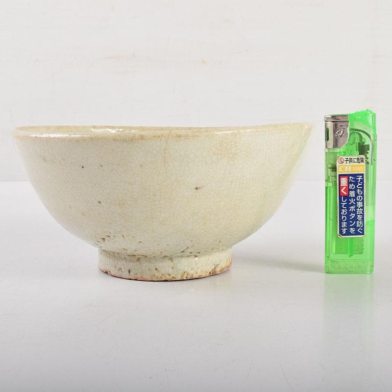 朝鮮　李朝　高麗白磁　鉢　時代箱付　M　R5065