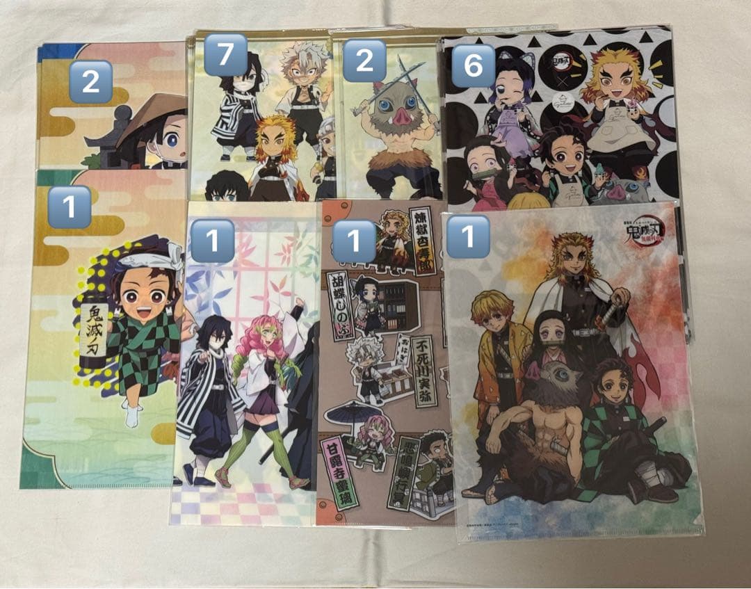 鬼滅の刃　クリアファイル　まとめ売り