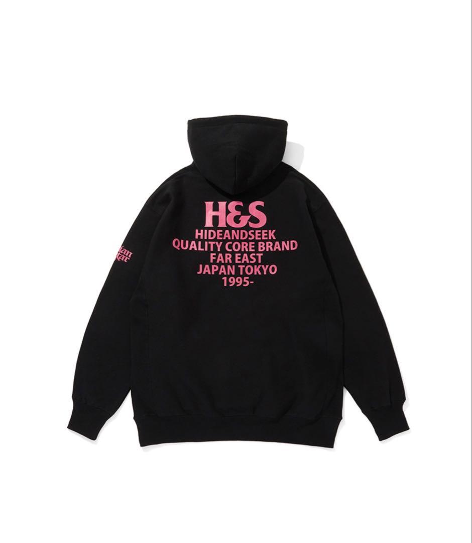 新品　hide and seek パーカー　XL