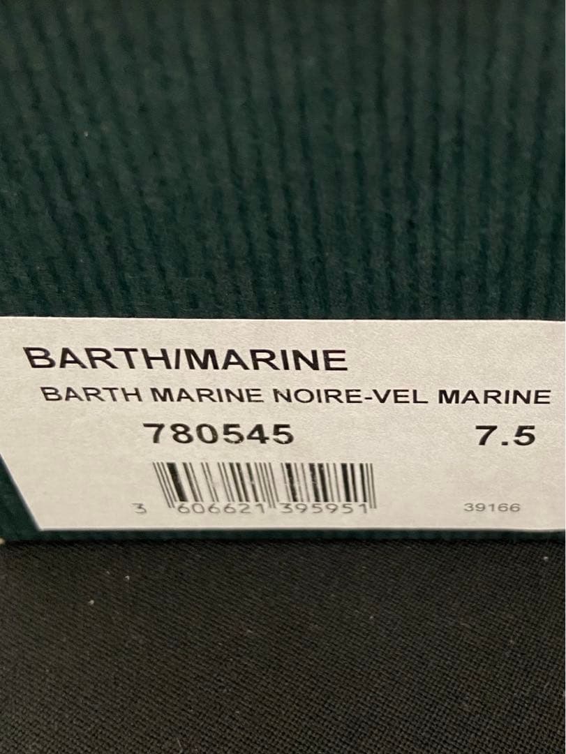 PARABOOT Barth marineスウェード　紺　uk7.5 未使用