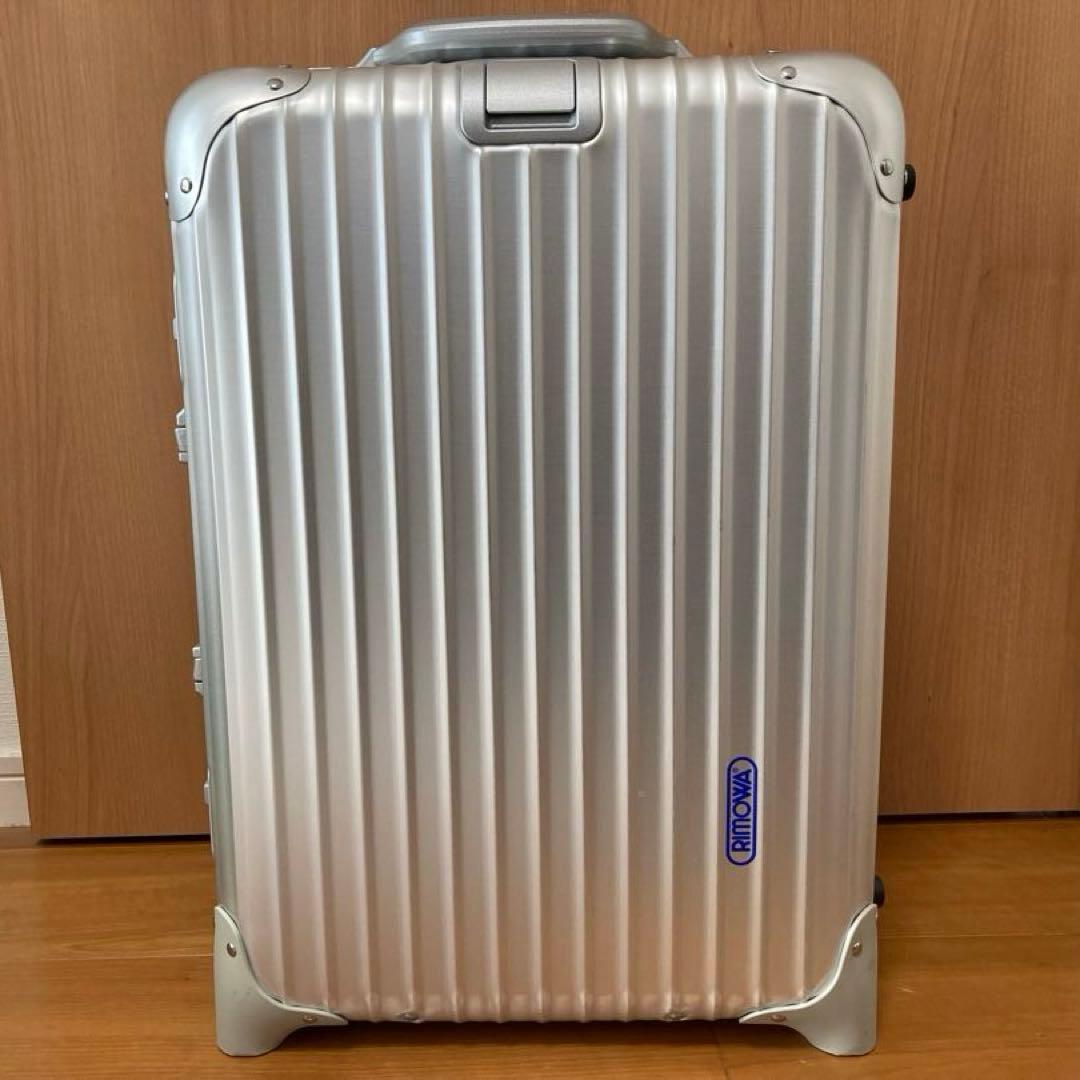 最終値下げ　美品　リモワRIMOWA トパーズTOPAS 32L 青ロゴ　2輪